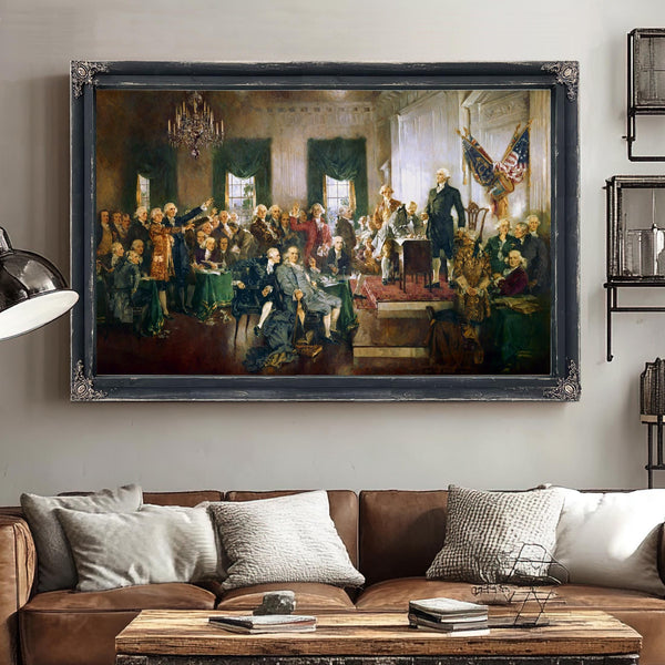 Bella Frye Declaration of Independence Art Print: Howard Chandler Christy Painting, Patriotic Wall Decor