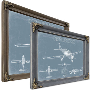 Bella Frye Home & Garden > Decor > Artwork Beechcraft Bonanza A36 Aircraft Blueprint Wall Art - Original Fighter Plane Print