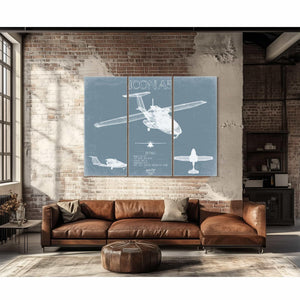 Bella Frye Home & Garden > Decor > Artwork ICON A5 Light-Sport Aircraft Blueprint Wall Art - Original Airplane Print