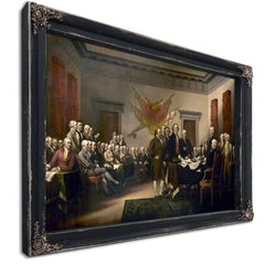Bella Frye Declaration of Independence Print: Vintage Patriotic Wall Art, Founding Fathers