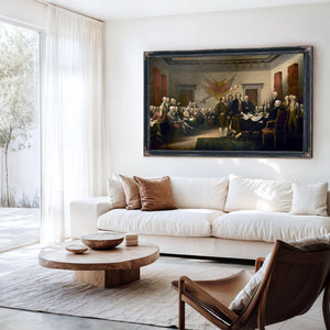 Bella Frye Declaration of Independence Print: Vintage Patriotic Wall Art, Founding Fathers