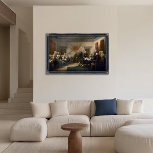 Bella Frye Declaration of Independence Print: Vintage Patriotic Wall Art, Founding Fathers