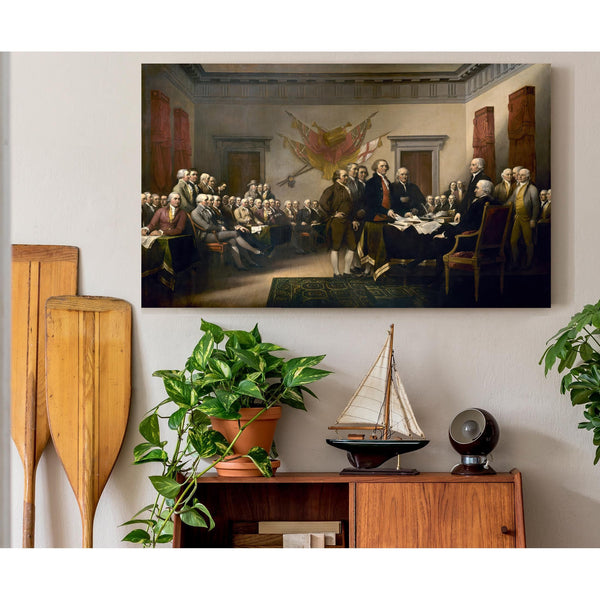 Bella Frye Declaration of Independence Print: Vintage Patriotic Wall Art, Founding Fathers