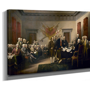 Bella Frye Declaration of Independence Print: Vintage Patriotic Wall Art, Founding Fathers