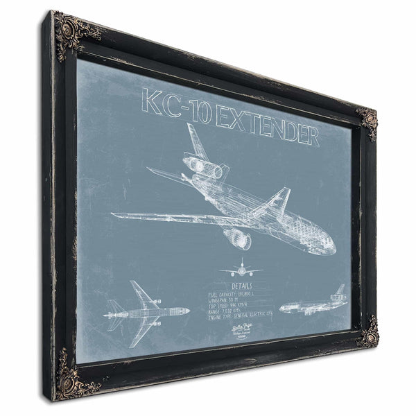 Bella Frye Home & Garden > Decor > Artwork McDonnell Douglas KC-10 Extender Aircraft Blueprint Wall Art - Original Fighter Plane Print