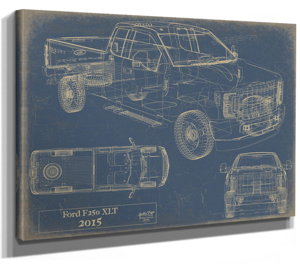 Bella Frye 2015 Truck Model Mancave Blueprint Art