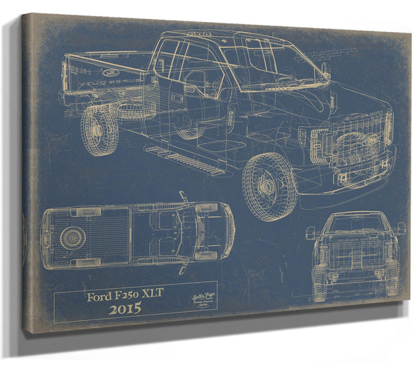 Bella Frye 2015 Truck Model Mancave Blueprint Art