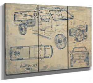 Bella Frye 2015 Truck Model Mancave Blueprint Art