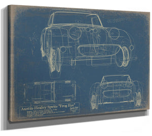 Bella Frye Vintage 1960s Car Art, Original Gifts for Guys  - Man Cave Ideas