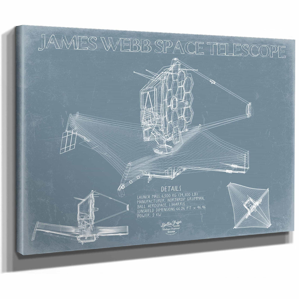 Bella Frye Home & Garden > Decor > Artwork James Web Space Telescope Art - Vintage Space Artwork