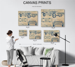 Bella Frye Vintage 1969 Convertible Camaro Z28 Art - Gifts for Guys - Original Vehicle Print