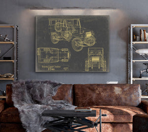 Bella Frye 1970 Land Cruiser FJ40 Model Print,  Original Blueprint Canvas