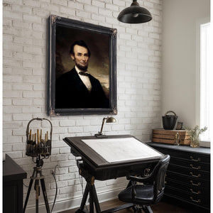 Bella Frye Abraham Lincoln Portrait: Vintage Historical Art Print, Ornate Frame Optional