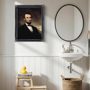 Bella Frye Abraham Lincoln Portrait: Vintage Historical Art Print, Ornate Frame Optional