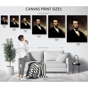 Bella Frye Abraham Lincoln Portrait: Vintage Historical Art Print, Ornate Frame Optional