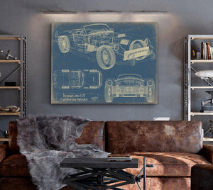 Bella Frye Vintage 1960s Car Art - Gifts for Guys - Original Vehicle Print