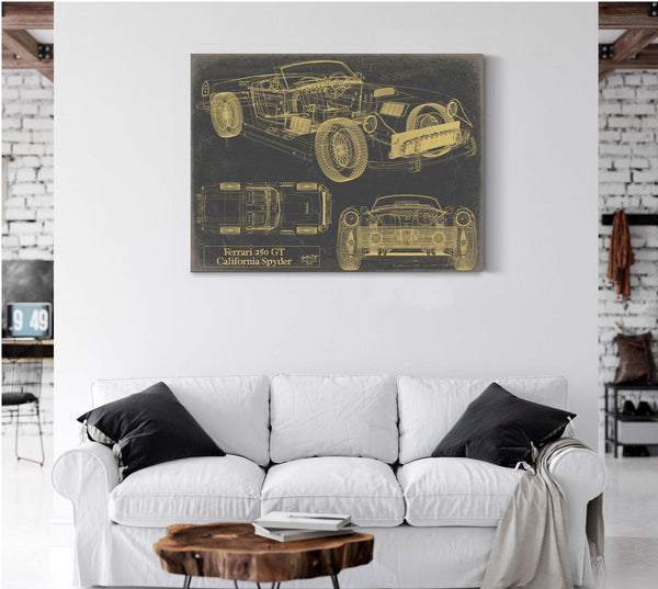 Bella Frye Vintage 1960s Car Art - Gifts for Guys - Original Vehicle Print