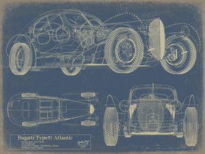 Bella Frye Antique Car Blueprint Art: Vintage Vehicle Patent Print