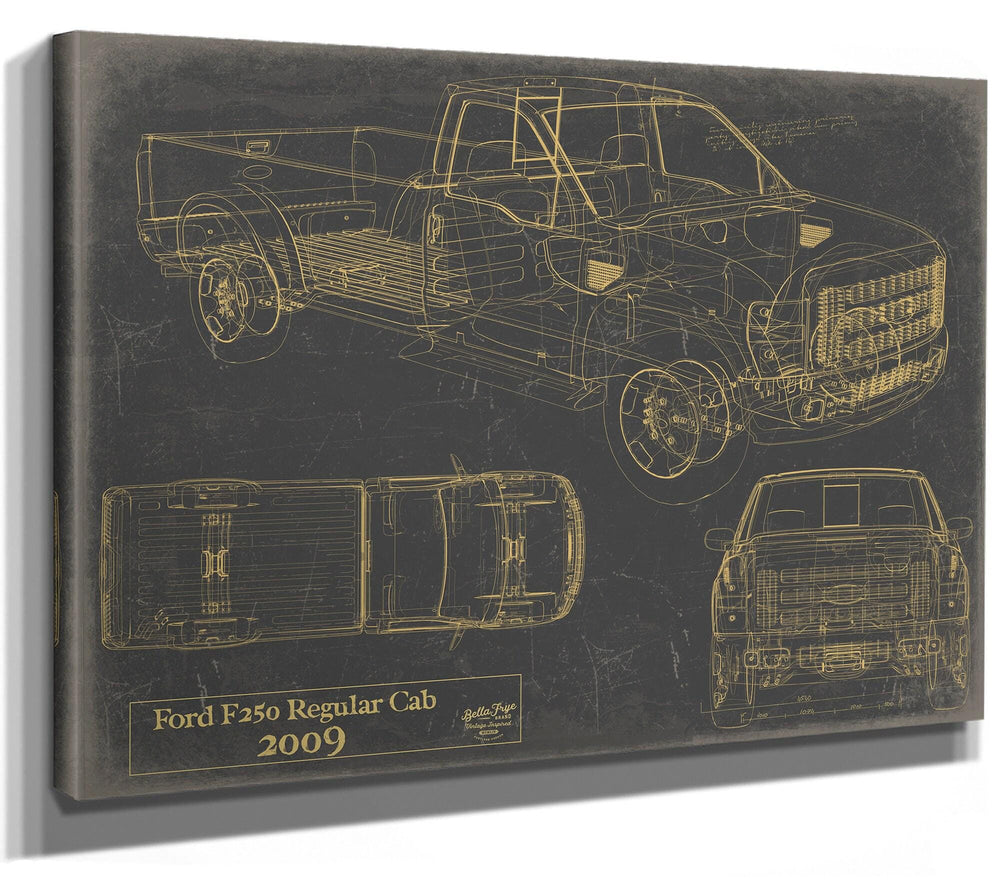 Bella Frye 2009 Truck Model Mancave Blueprint Art