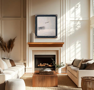 Bella Frye Santa's Sleigh Canvas Print – Scandinavian Winter Landscape Art