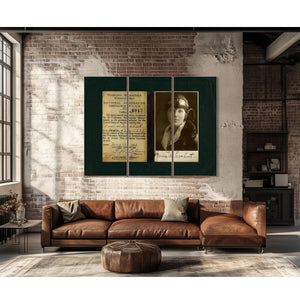 Amelia Earhart Pilot License Certificate | Aviation History Wall Art
