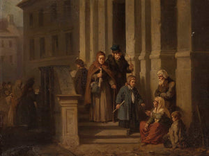 Henryk Pillati In Front Of The Church By Henryk Pillati