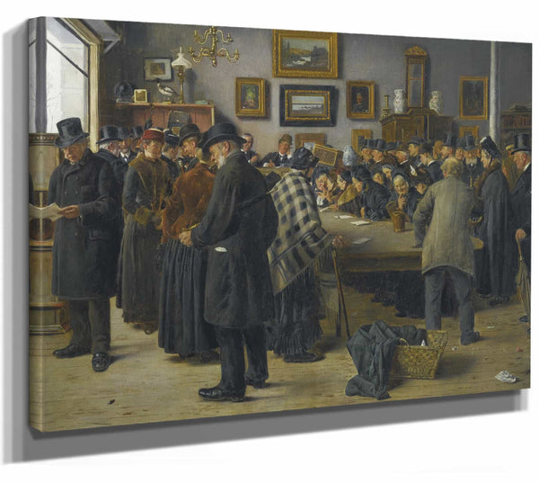 Carl Carlsen In The Auction House By Carl Carlsen