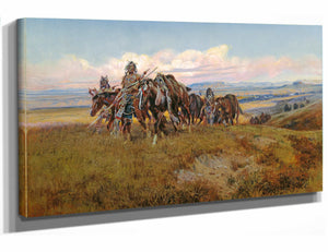 Charles Marion Russell In The Enemys Country By Charles Marion Russell