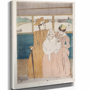 Mary Cassatt 11" x 14" / Stretched Canvas Wrap In The Omnibus By Mary Cassatt