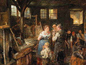 Carl Wilhelm Anton Seiler In The Smithy By Carl Wilhelm Anton Seiler