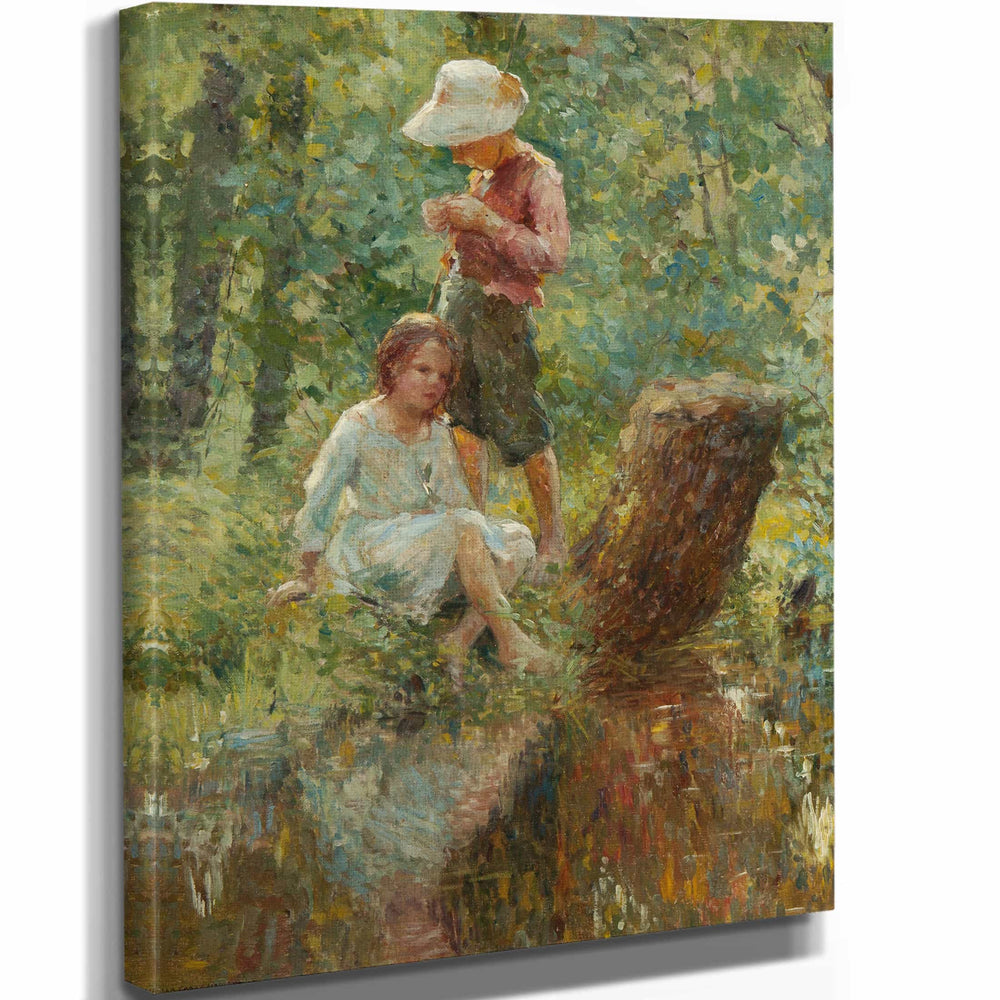 Adam Emory Albright 11" x 14" / Stretched Canvas Wrap In The Woods By Adam Emory Albright