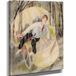 Charles Demuth 11" x 14" / Stretched Canvas Wrap In Vaudeville The Bicycle Rider By Charles Demuth