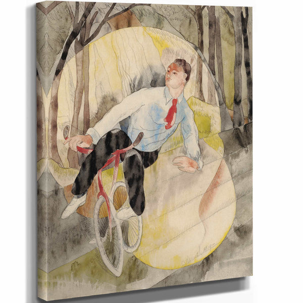 Charles Demuth 11" x 14" / Stretched Canvas Wrap In Vaudeville The Bicycle Rider By Charles Demuth