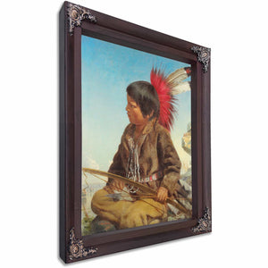 Indian Boy At Fort Snelling By Thomas Waterman Wood