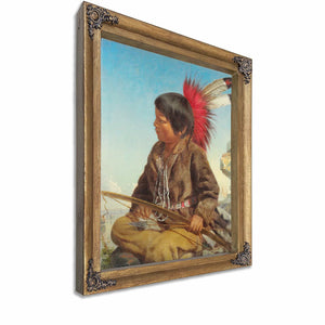 Indian Boy At Fort Snelling By Thomas Waterman Wood