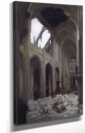 Alice Mallaivre Interieur De Leglise Saint Gervais Apres Le Bombardement Du Vendredi Saint 29 Mars 1918 By Alice Mallaivre