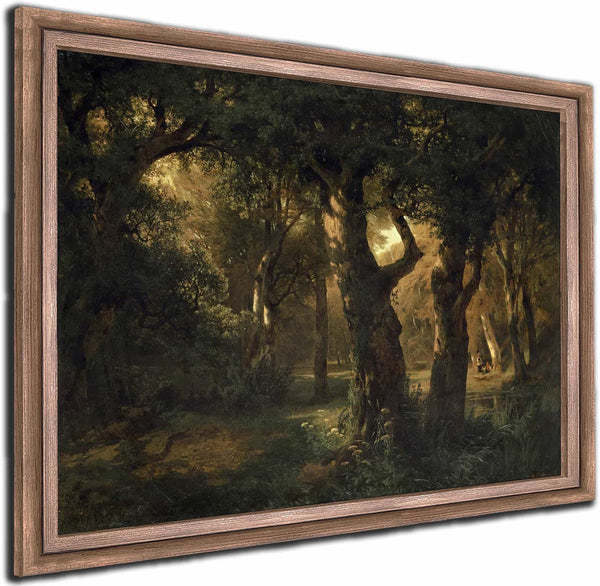 Interior Of A Forest By Alexandre Calame