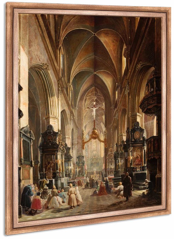 Interior Of The Church Of Virgin Mary In Krakow By Aleksander Gryglewski