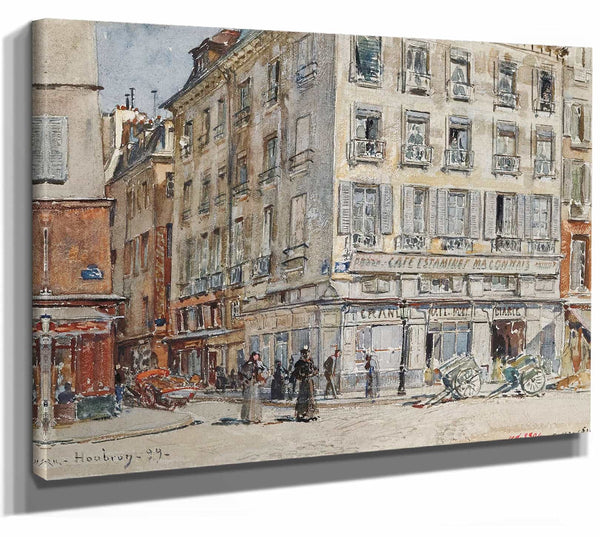 Intersection De Deux Rues A Paris En 1899 By Frederic Houbron