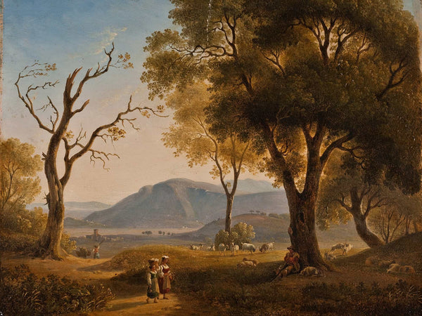 Abraham Teerlink Italian Landscape By Abraham Teerlink