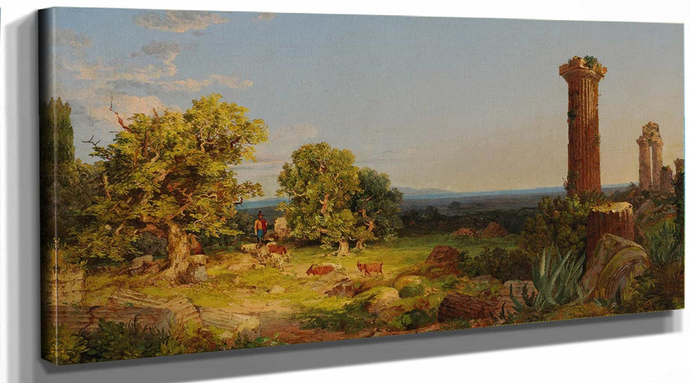 Jasper Francis Cropsey Italian Landscape By Jasper Francis Cropsey