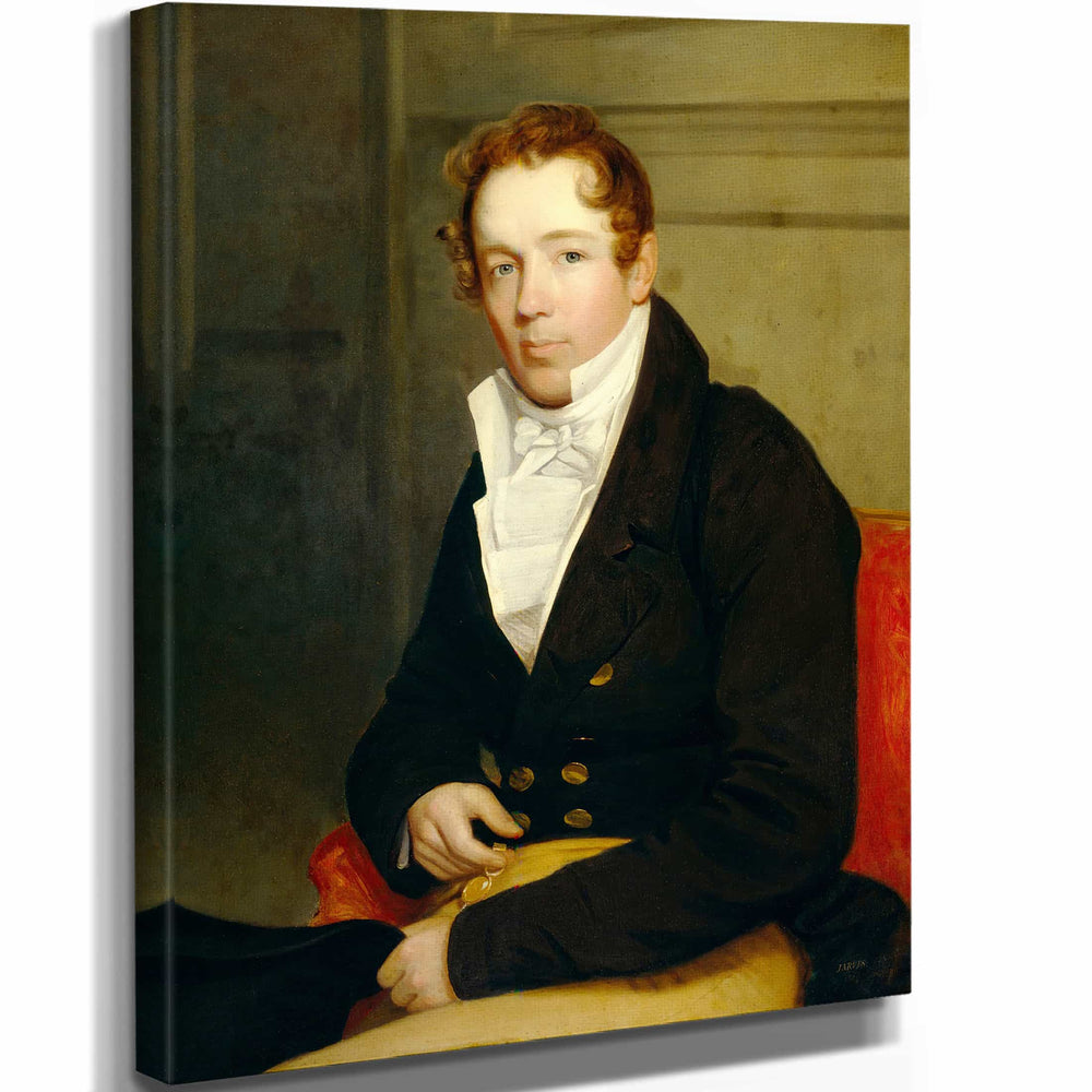 John Wesley Jarvis 11" x 14" / Stretched Canvas Wrap Jacob Houseman By John Wesley Jarvis