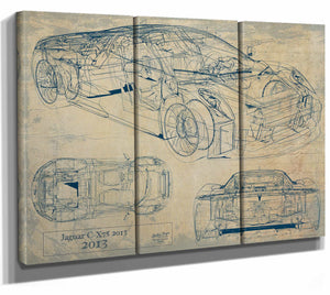 Jaguar C x75 2013 Wall Art from Bella Frye.