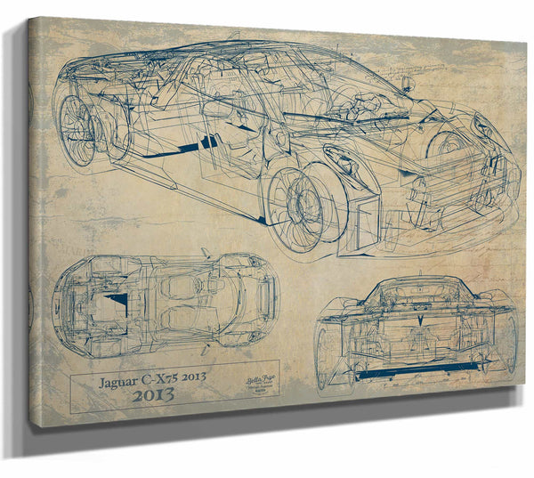 Jaguar C x75 2013 Wall Art from Bella Frye.