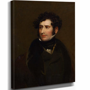 Charles Robert Leslie 11" x 14" / Stretched Canvas Wrap James William Wallack By Charles Robert Leslie