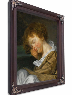 A Boy Asleep On A Table By Jean Baptiste Greuze