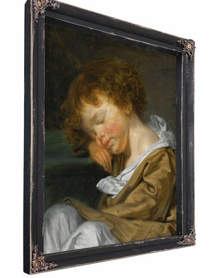 A Boy Asleep On A Table By Jean Baptiste Greuze