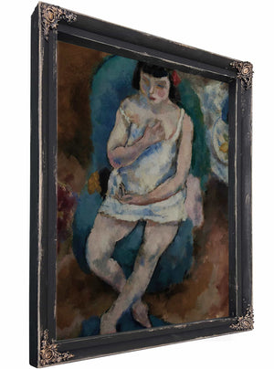 Jeune Fille En Chemise By Jules Pascin