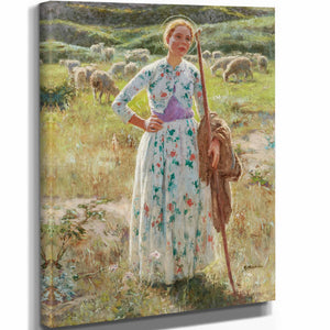 Gari Melchers 11" x 14" / Stretched Canvas Wrap Joan Of Arc By Gari Melchers