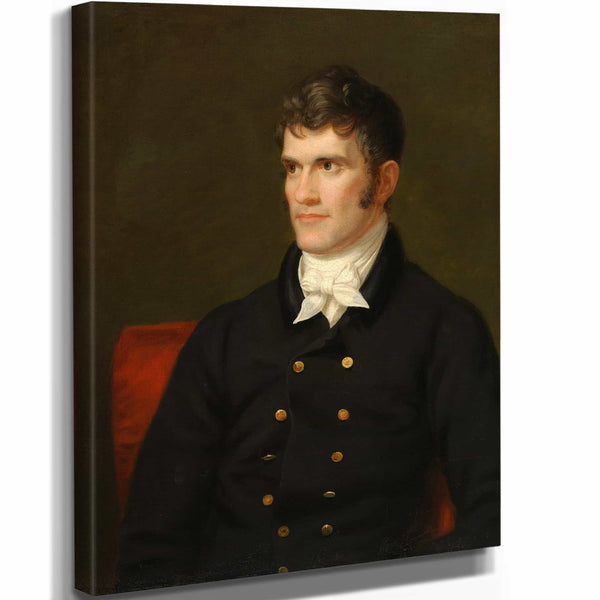 Charles Bird King 11" x 14" / Stretched Canvas Wrap John C Calhoun By Charles Bird King